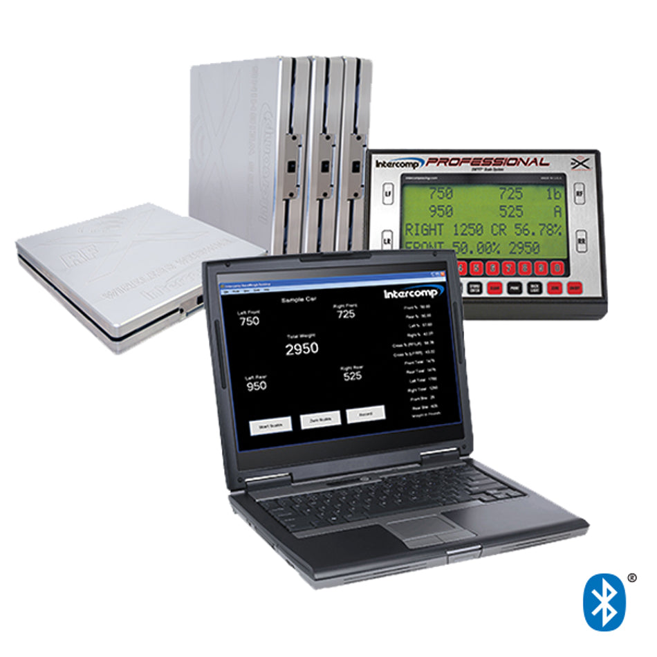 Intercomp Microflex Scale System - 15" Square - 2200 lb. Capacity Pad - Bluetooth/Wireless