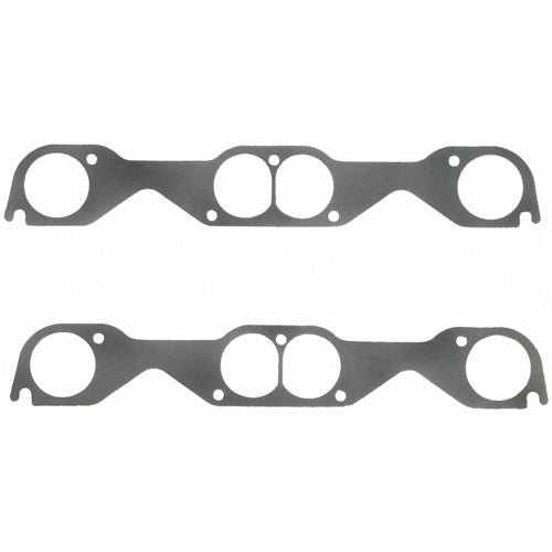 Fel-Pro Exhaust Header / Manifold Gasket - 2.190 in Round Port - Steel Core Laminate - Small Block Chevy - Pair