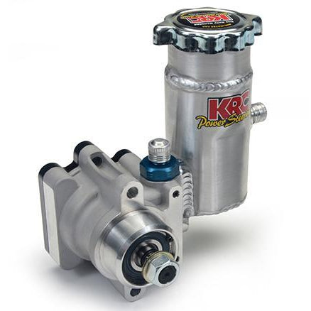 KRC Power Steering Pro-Series III Power Steering Pump 1600 psi Bolt-On Tank Aluminum - Natural