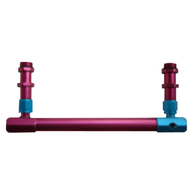 Racing Power Holley 4150 Aluminum Fuel Log Red/Blue 3/8InNPT