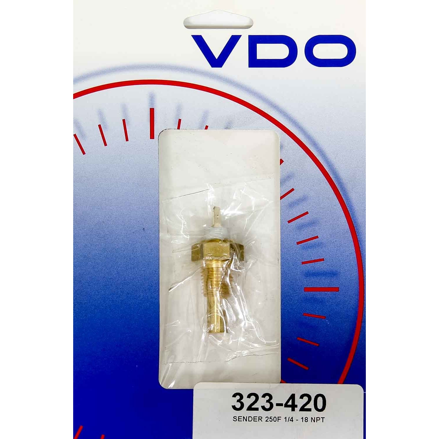 VDO Temperature Sender Electric 1/4" NPT Male 250 Degrees - Each