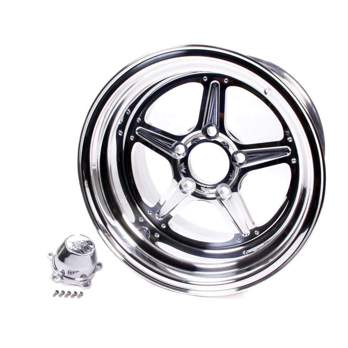 Billet Specialties Street Lite Wheel - 15 in. x 15 in. - 5 in. x 4.75 in. - 4.5 in. Back Spacing