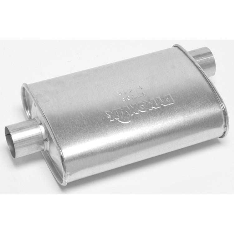 Thrush Super Turbo Muffler - 3 in Offset Inlet - 3 in Center Outlet - 14 x 4-1/4 x 9-3/4 in Oval - 20 in Long