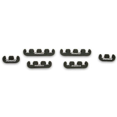 Moroso Spark Plug Wire Separators - Black - 7-8mm