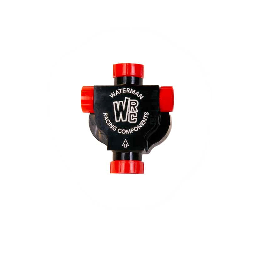 Waterman 300 Ultra Light Fuel Pump - Hex Driven - 0.300 Gear Set - Reverse Rotation - 8 AN Female Inlet - 8 AN Female Outlet - Black