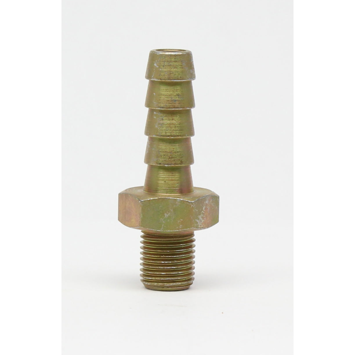 Walbro Fuel Pump Adapter Fitting Straight 10 mm x 1 to 9 mm Hose Barb- Steel Chromate - Walbro Inline Fuel Pumps