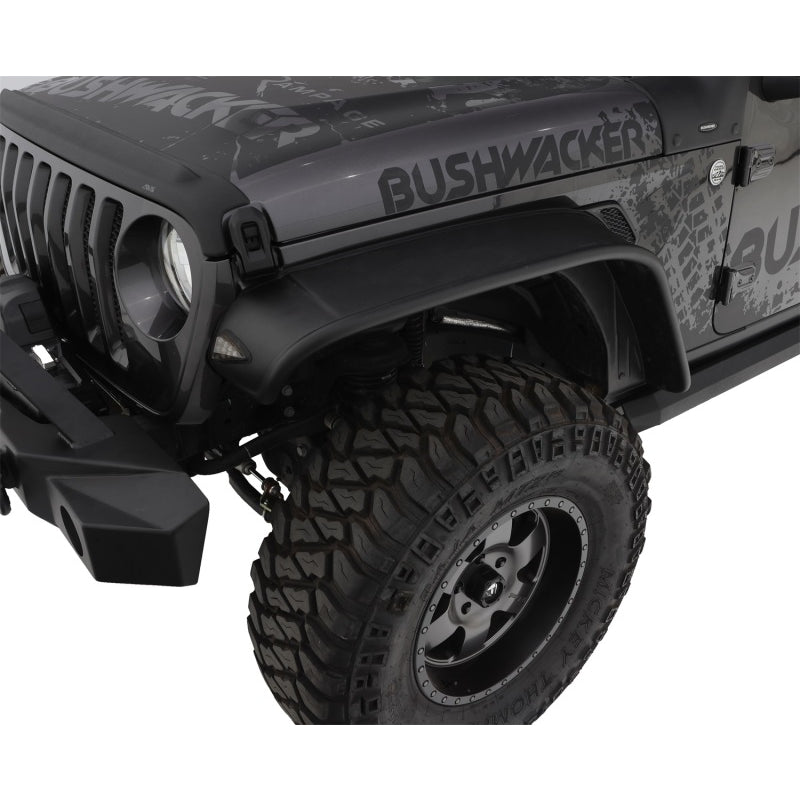 Bushwacker 18- Jeep JL 4DR Fender Flares 4-Piece Flat Style