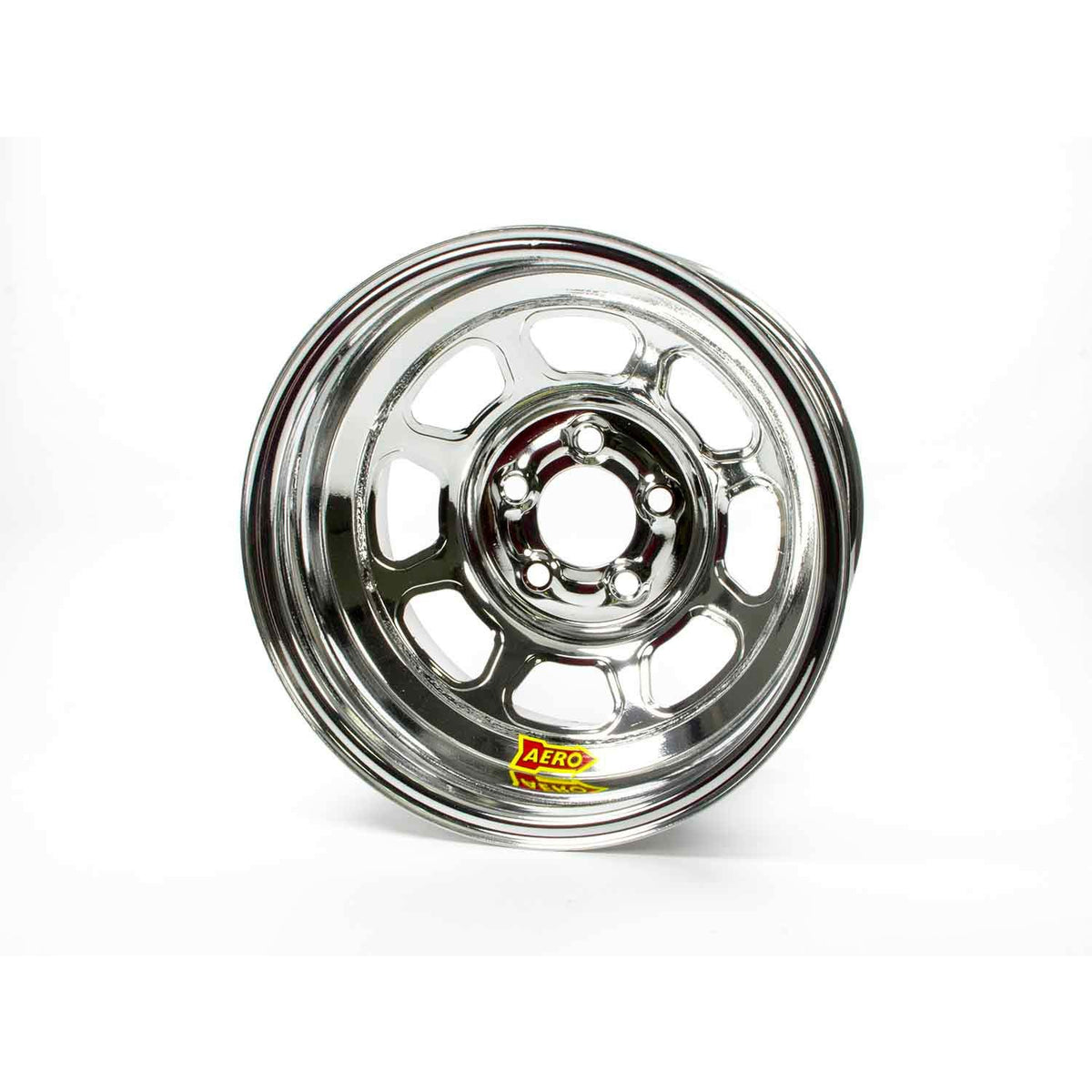 Aero 56 Series Extreme Bead Spun Racing Wheel - Chrome - 15" x 8" - 1" BS - 5 x 4.75" - 18 lbs.