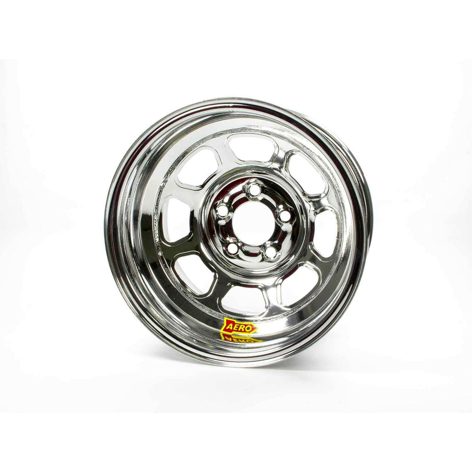 Aero 56 Series Extreme Bead Spun Racing Wheel - Chrome - 15" x 8" - 1" BS - 5 x 4.75" - 18 lbs.