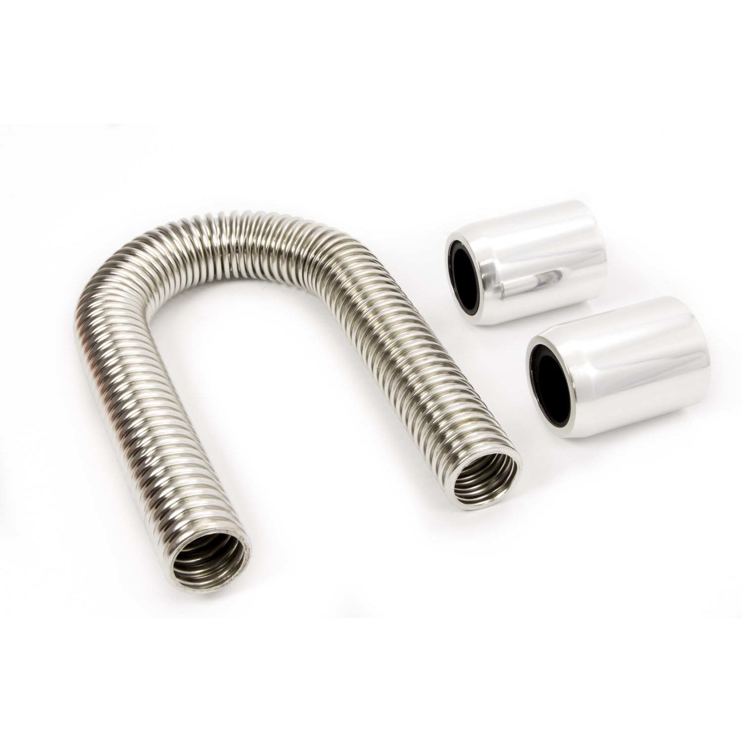Racing Power 36" Long Radiator Hose Kit Polished End Caps Stainless Polished - Kit