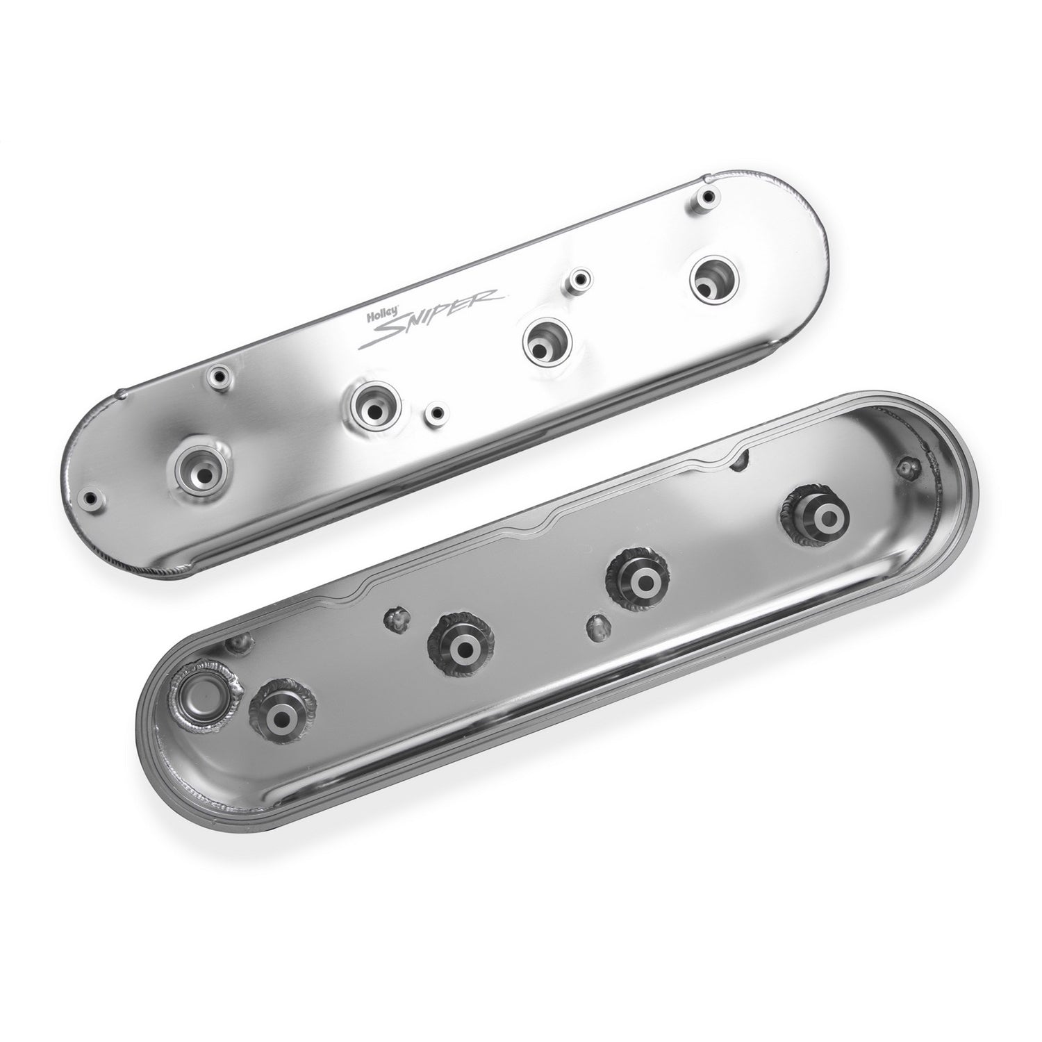 Sniper Fabricated Aluminum LS Valve Covers - Silver