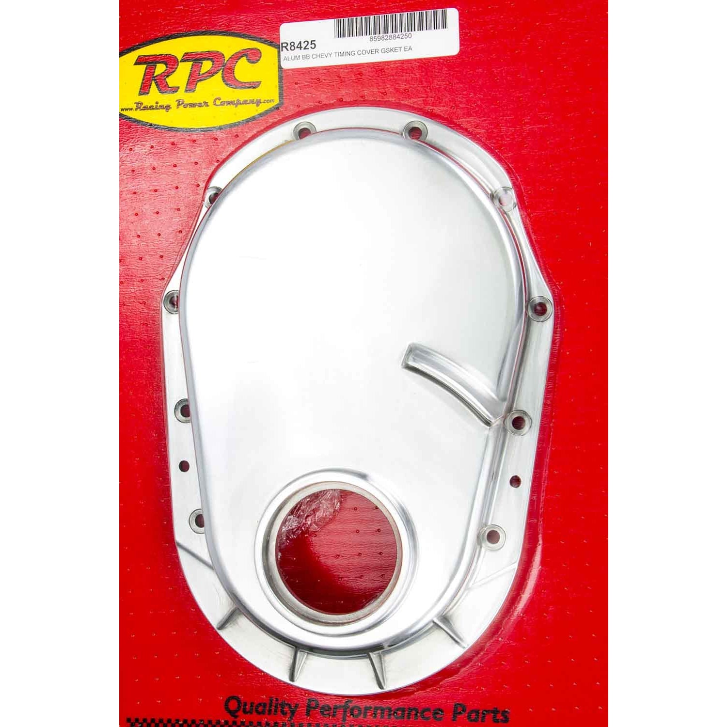 Racing Power Co-Packaged BBC 91-95 Alum Timing Chain Cover Polished