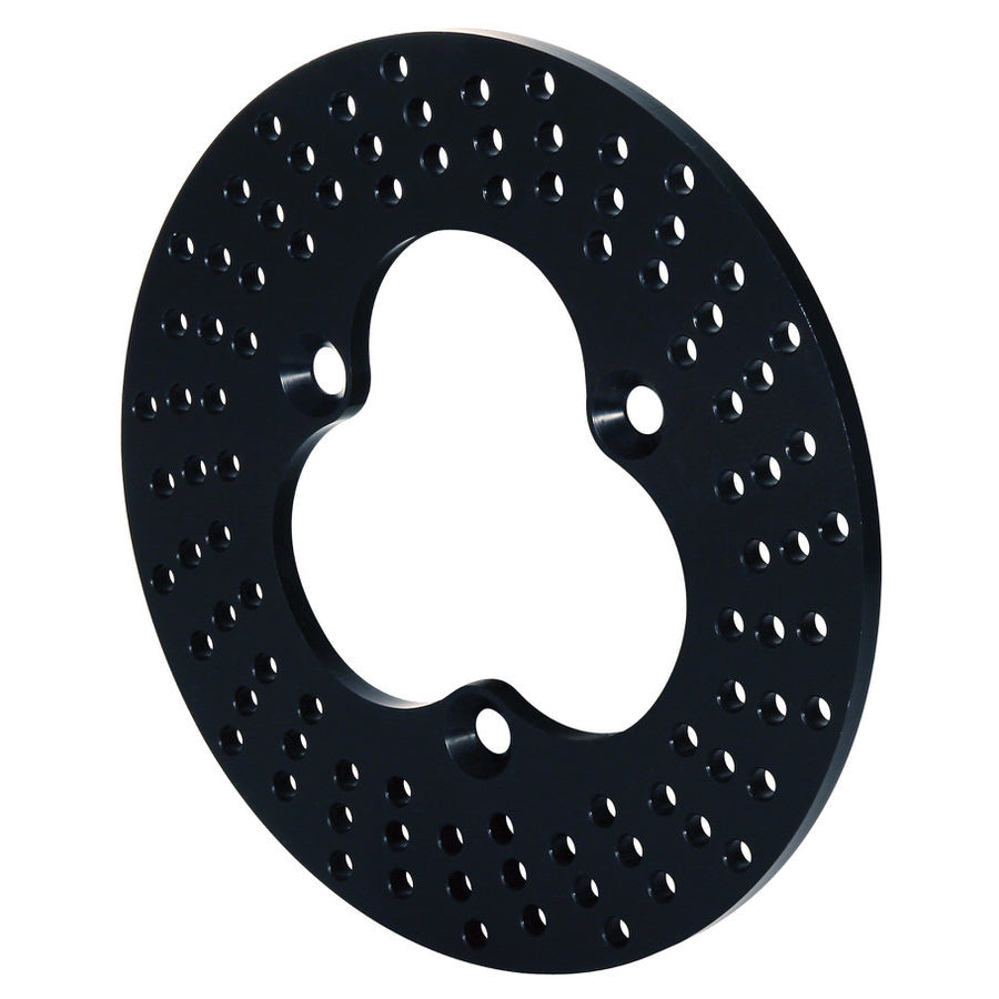 Wilwood Drilled Aluminum Brake Rotor - 10.200" OD - 0.313" Thick - 3 x 5.00" Bolt Pattern - Black