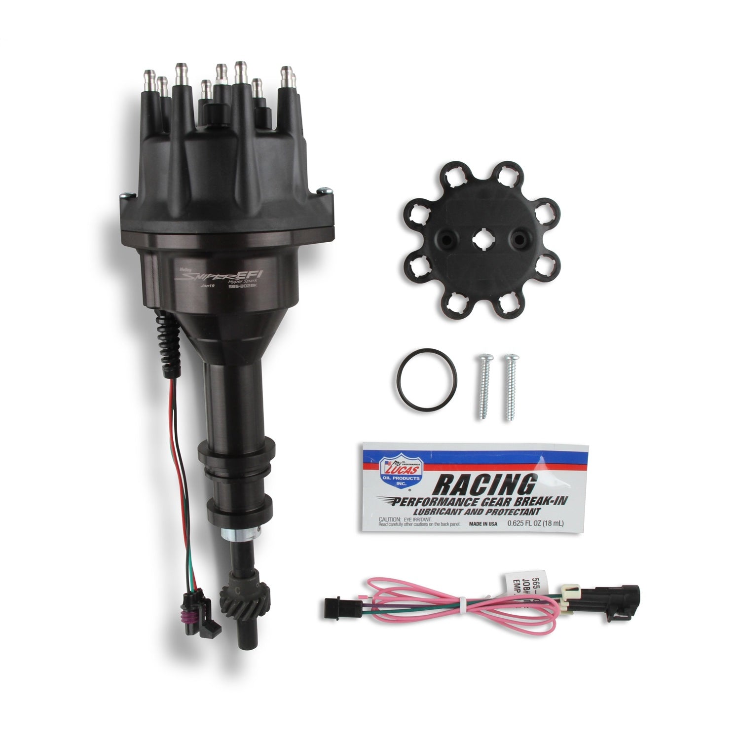 Holley Sniper EFI Holley Sniper EFI Distributor - Hall Effect - HEI Style Terminal - Black - Small Block Ford