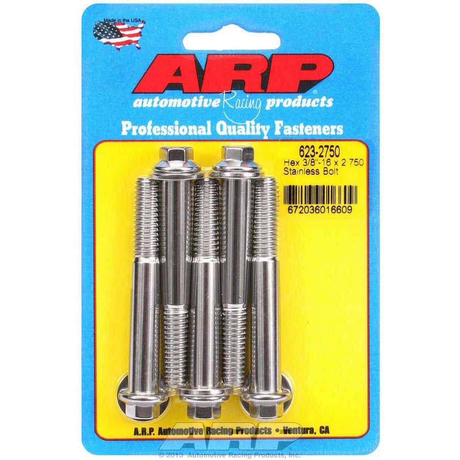 ARP Stainless Steel Bolt Kit - 6 Point (5) 3/8-16 x 2.750