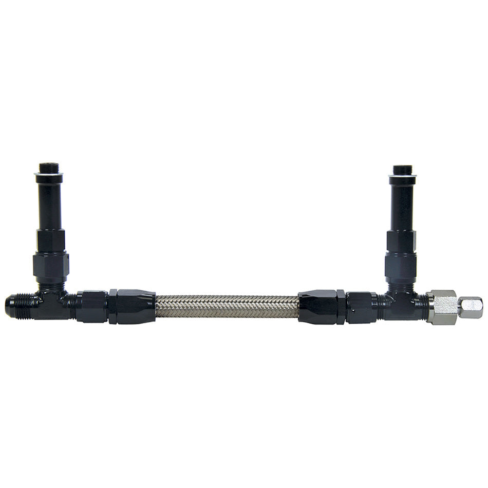 Allstar Performance Fuel Line Kit -8 Line, 9-5/8" CTC Barry Grant Demon - Black