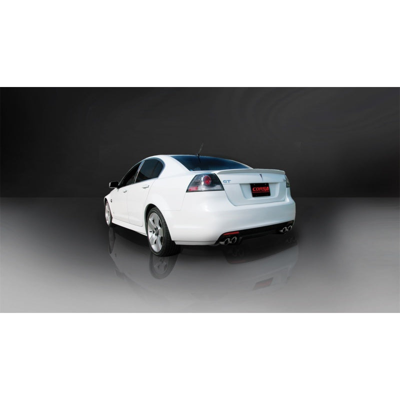 Corsa Sport Cat-Back Exhaust System - 2-1/2 in Diameter - 3 in Tips - GM LS-Series - Pontiac G8 2008-09