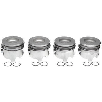 Clevite Cast Piston and Ring Kit - 4.075 in Bore - 3.0 x 2.0 x 3.0 mm Ring Groove - Flat - Combustion Chamber - Passenger Side - 6.6 L - GM Duramax 2243452WR020