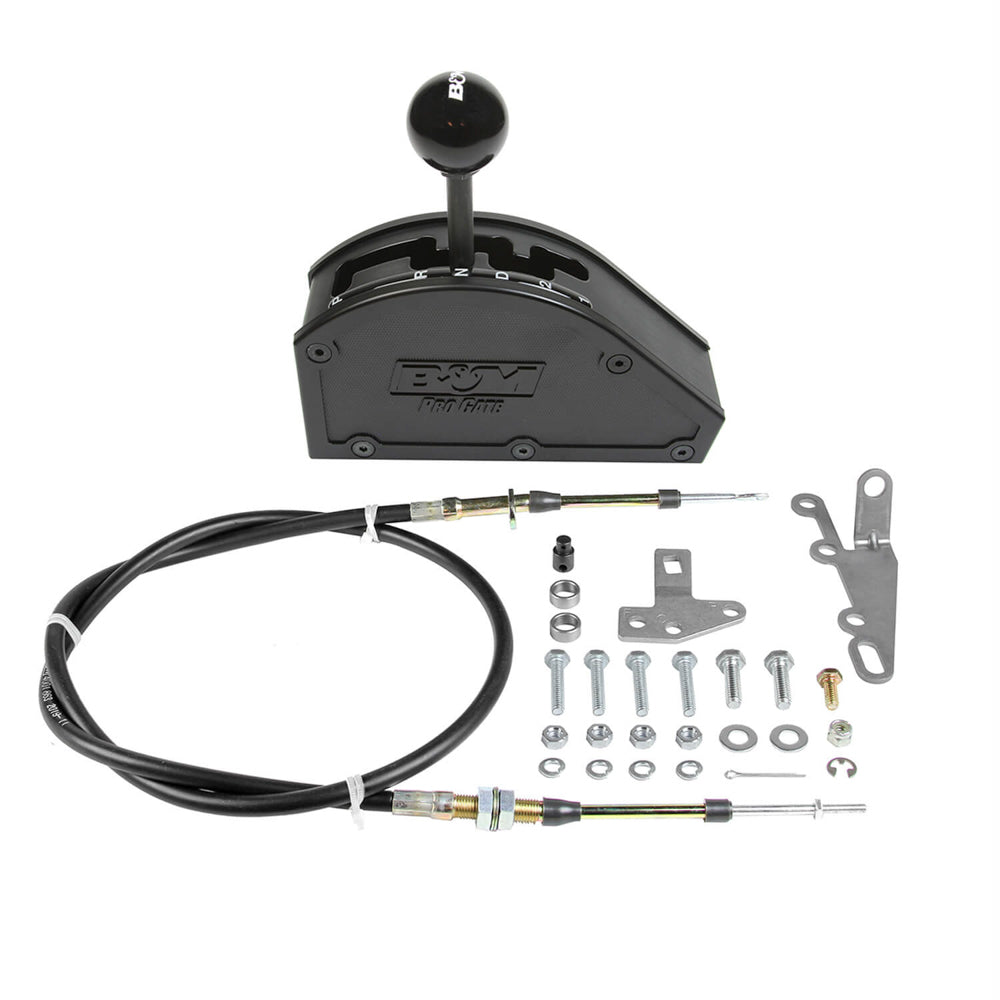 B&M Pro Gate Shifter - Automatic - Floor Mount - Cable/Hardware Included - GM 3 Speed