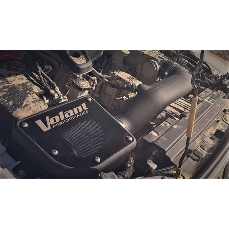 Volant Closed Box Air Intake - Reusable Oiled Filter - Black - Jeep Wrangler JL 2018-24 / Jeep Gladiator 2020-24