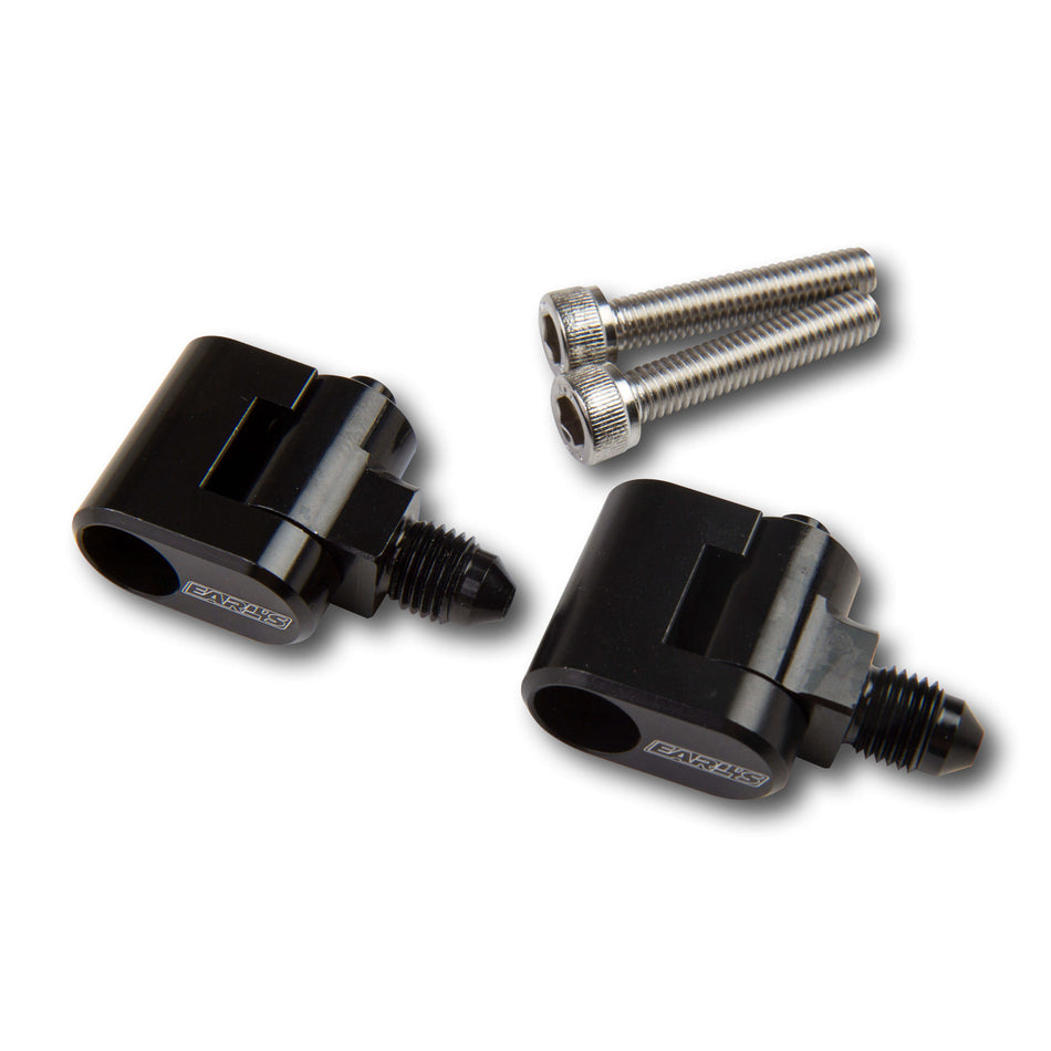Earl's Steam Vent Adapter - Single 3 AN Outlet Adapter - Black - GM LS-Series (Pair)