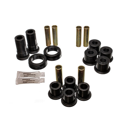 Energy Suspension Hyper-Flex Rear Leaf Spring Bushing Kit - Black/Cadmium - Ford/Mazda Compact SUV 1991-94