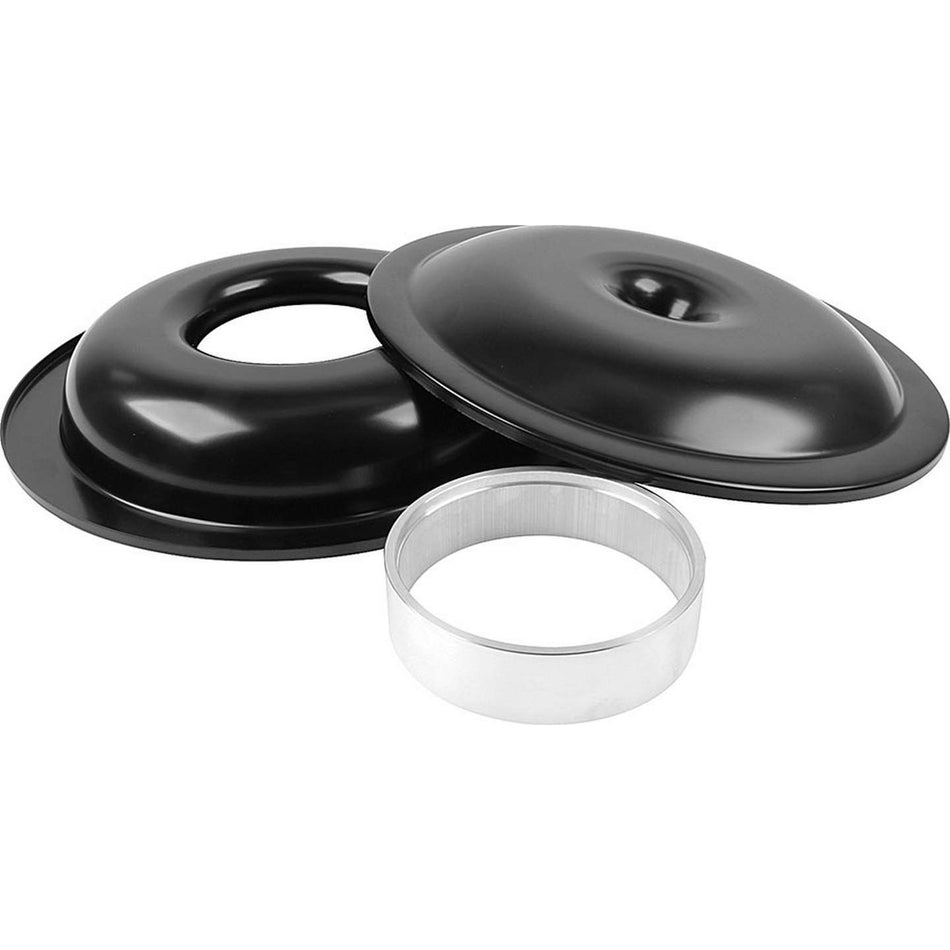 Allstar Performance 14" Air Cleaner Kit With No Element - 1-1/2" Sure Seal Spacer - Black