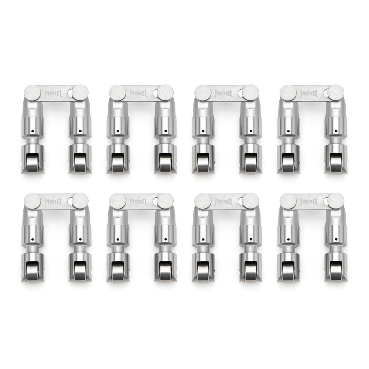 Morel Mechanical Roller Lifter - 0.842 in OD - 0.300 in Taller - Link Bar - Small Block Chevy (Set of 16)