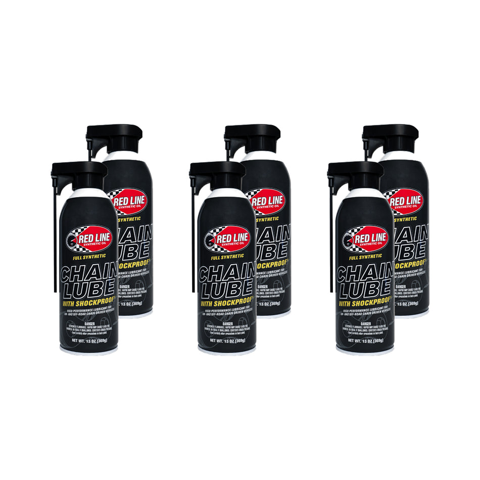 Red Line Chain Lube - Synthetic - 13 oz Aerosol - (Set of 6)