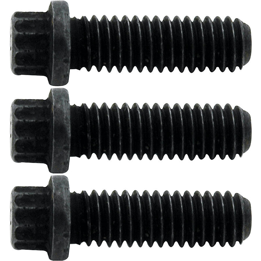 Allstar Performance Mandrel Drive Bolt - 5/16-18 in Bolt - 1 in Long - Hex Head - Black Oxide - Mandrel s - Set of 3