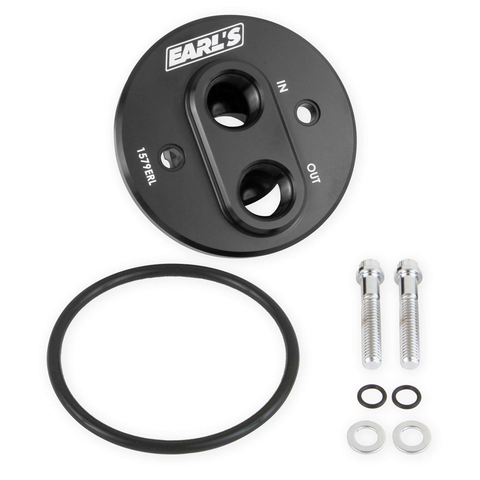 Earl's Oil Filter Adapter Chevy V8 68-00 Billet Aluminum