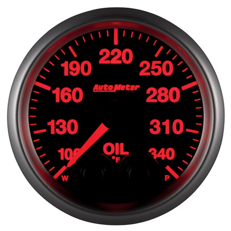 Auto Meter Elite Series Oil Temperature Gauge - 2-1/16"