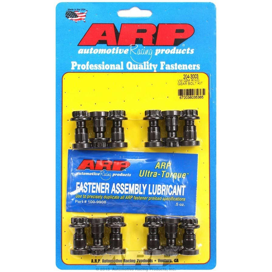 ARP Ring Gear Stud - 1.100" Long - 12 Point Nuts - Chromoly - Black Oxide - Volkswagen 02M