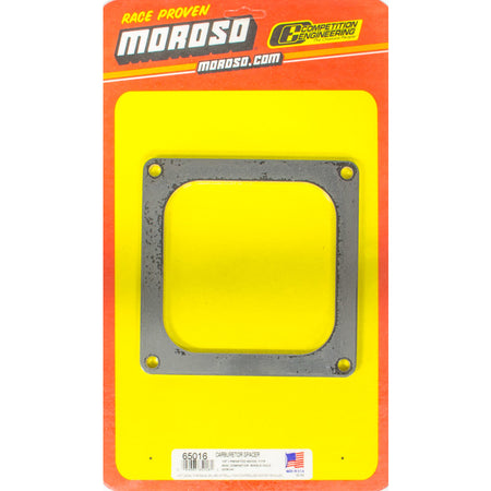 Moroso 1/2" Wood Carburetor Spacer - Single Hole - Fits Holley Dominator Carburetors