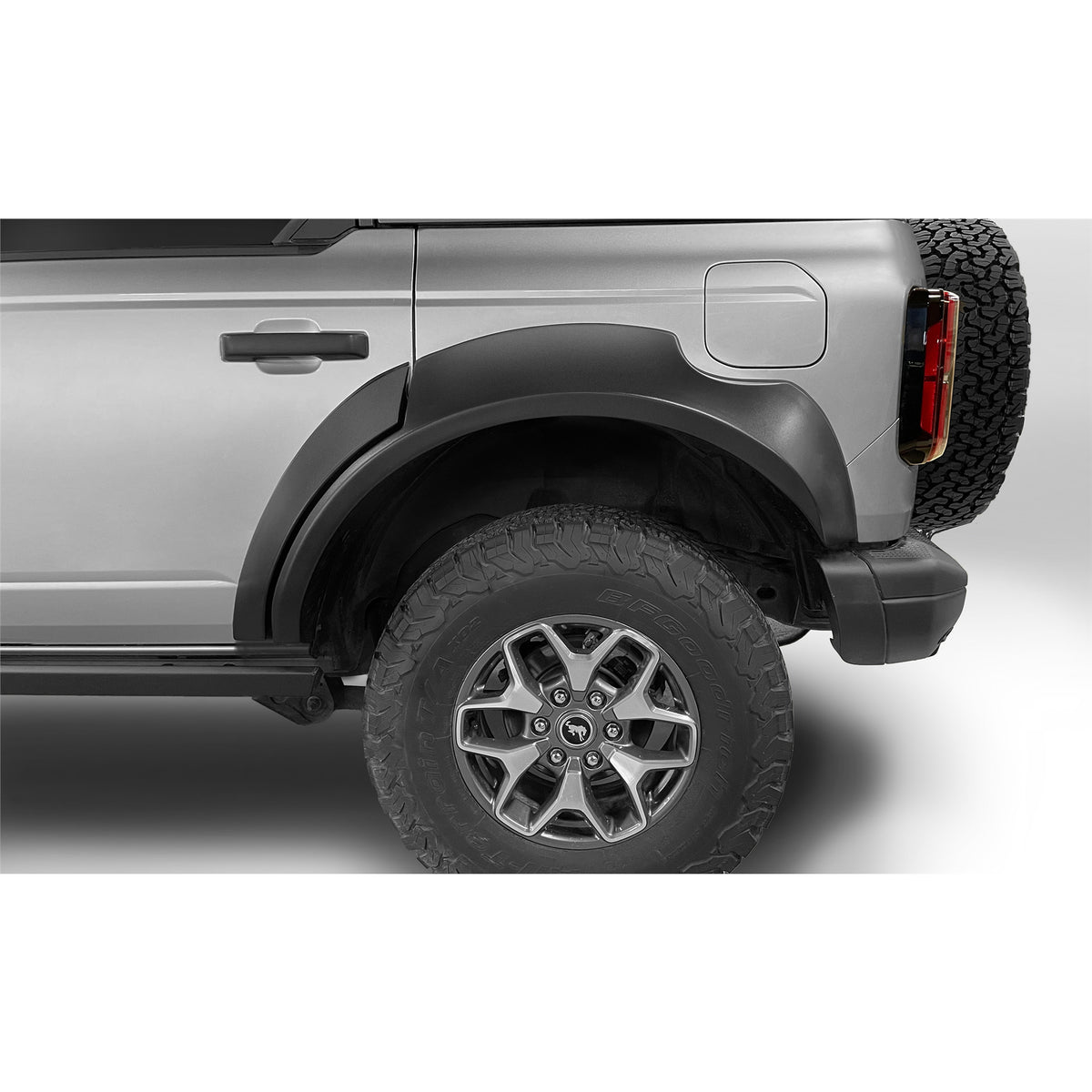 Bushwacker Extend-A-Fender Fender Flare - Front/Rear - 1-1/2 in Wide - Black - Ford Midsize SUV 2021