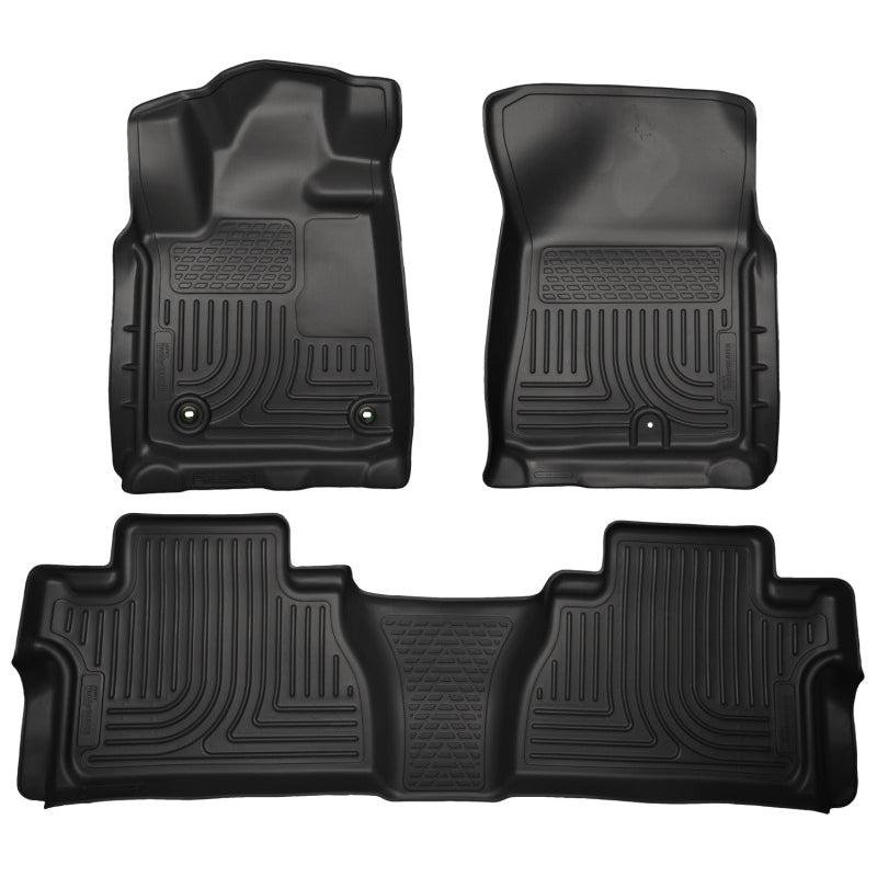 Husky Liners Weatherbeater Floor Liner - Front and 2nd Row - Plastic - Tan