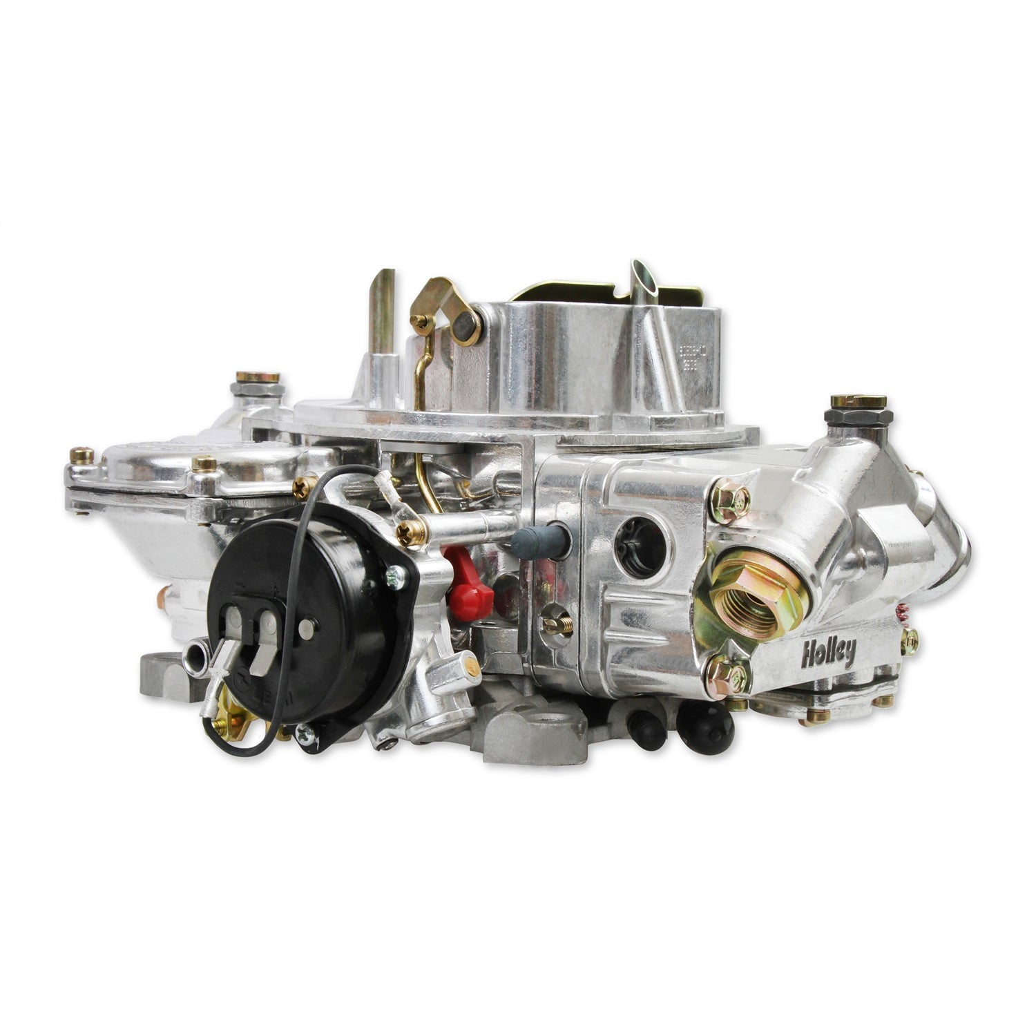 Holley Street Model 4160 750 CFM 4-Barrel Carburetor - Square Bore - Electric Choke - Vacuum Secondary - Dual Inlet - Silver