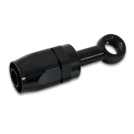 Vibrant Performance Straight 10 AN to 12 mm Banjo Banjo Hose End - Swivel - Black