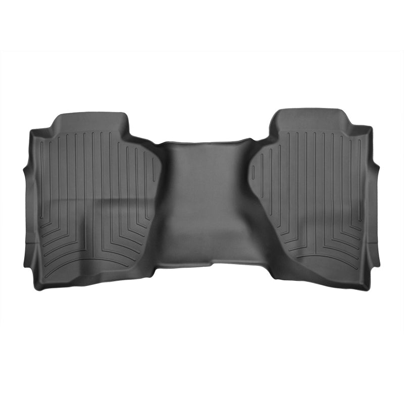 WeatherTech FloorLiner HP - 2nd Row - Black - Crew Cab - Ford Fullsize Truck 2017-22