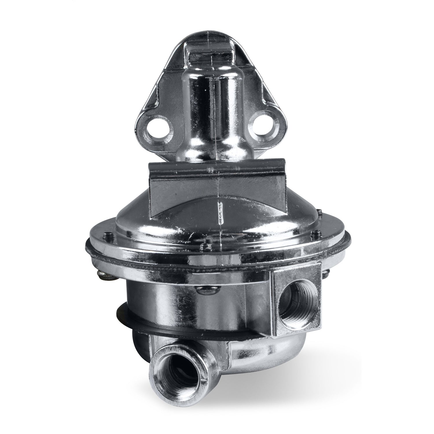 Holley Mechanical Fuel Pump - 130 gph - 7.5-9 psi - 3/8 in NPT Female Inlet / Outlet - Polished - Gas - Big Block Chevy