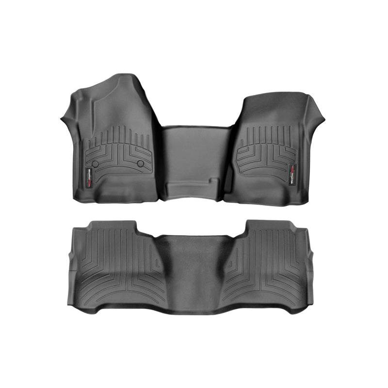 WeatherTech FloorLiners - Front/2nd Row - Black - Crew Cab - Ford Fullsize Truck 2017