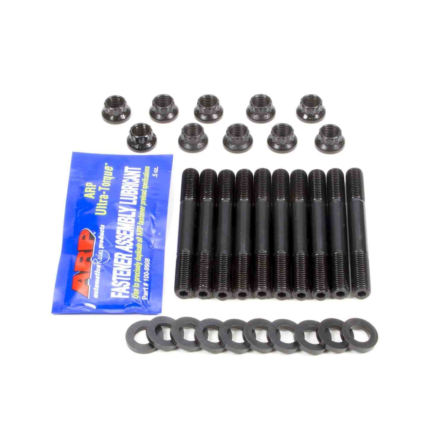 ARP Main Stud Kit - 12 Point Nuts - 2-Bolt Mains - Chromoly - Black Oxide - Toyota 4-Cylinder