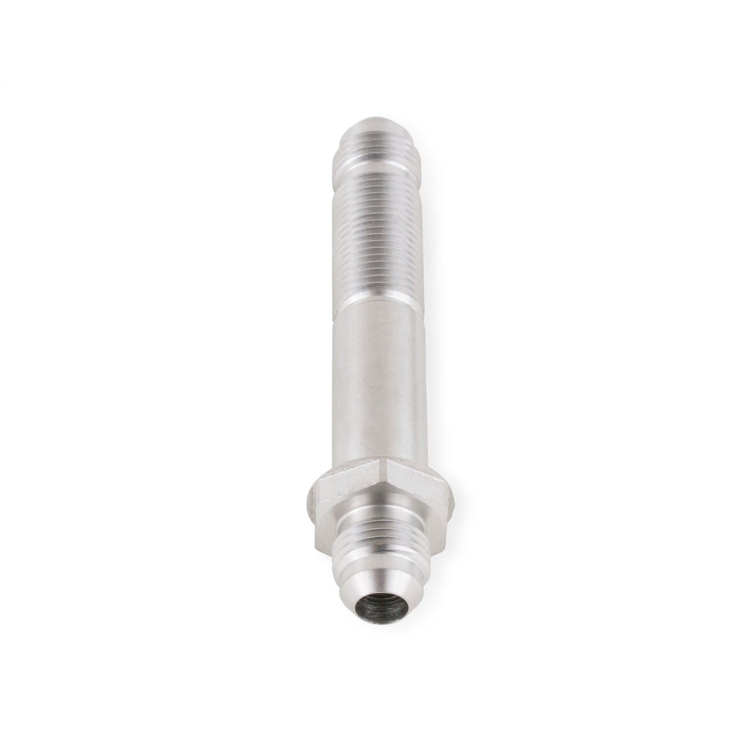 Earl's Bulkhead - Straight - 6 AN Male to 6 AN Male Bulkhead - Stainless - Natural