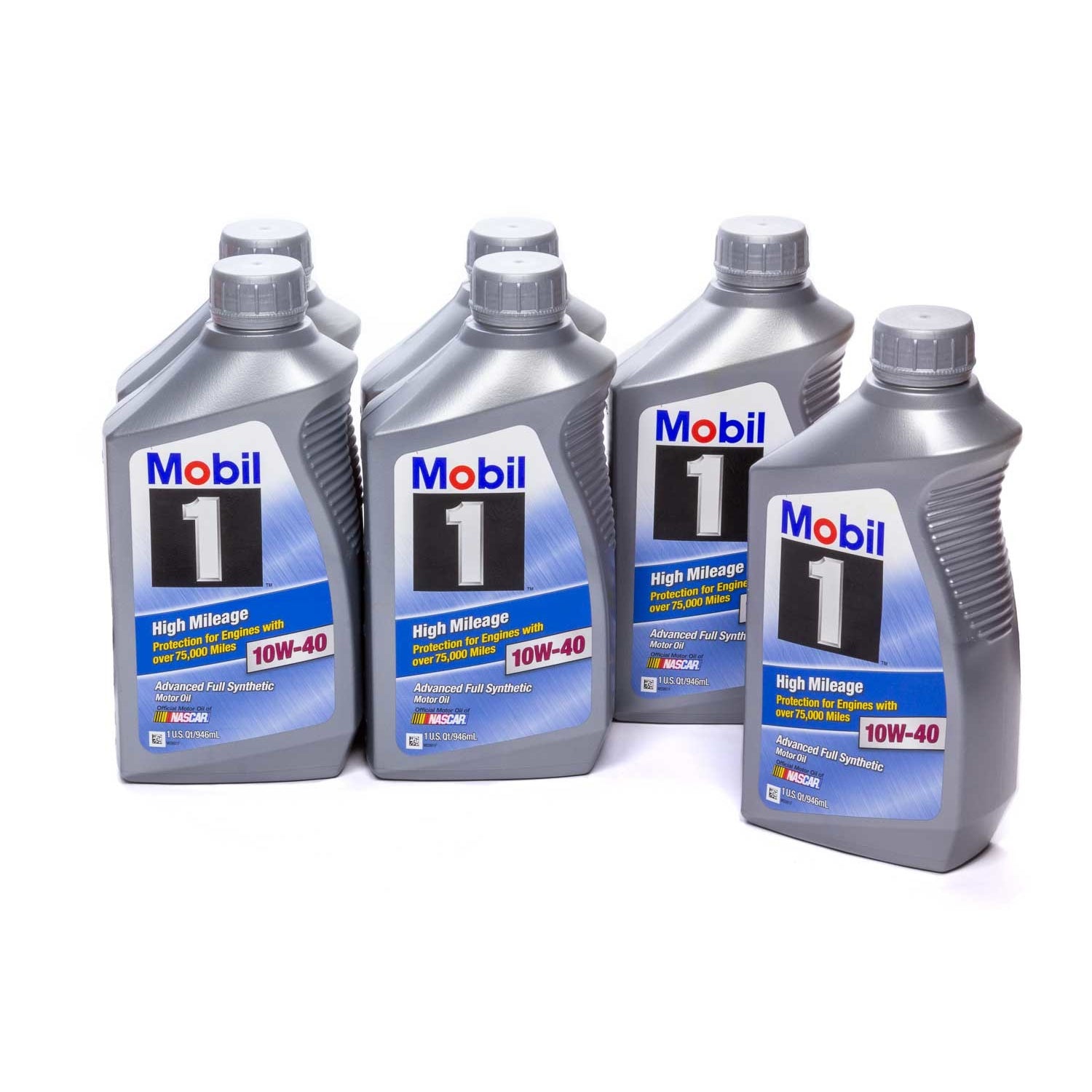 Mobil 1 10w40 High Mileage Oil Case 6x1 Quart Bottles