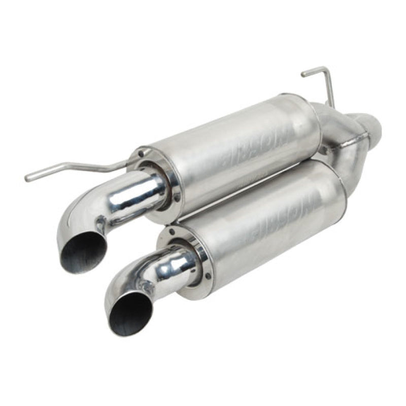 Gibson Dual Exhaust System - Polished Stainless - Polaris UTV 2011-14