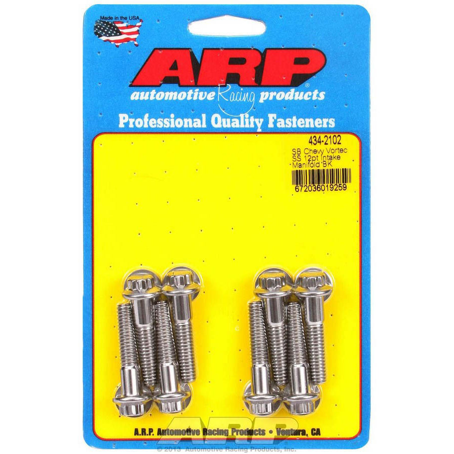 ARP Stainless Steel Intake Manifold Bolt Kit - 12-Point Head - SB Chevy Vortec