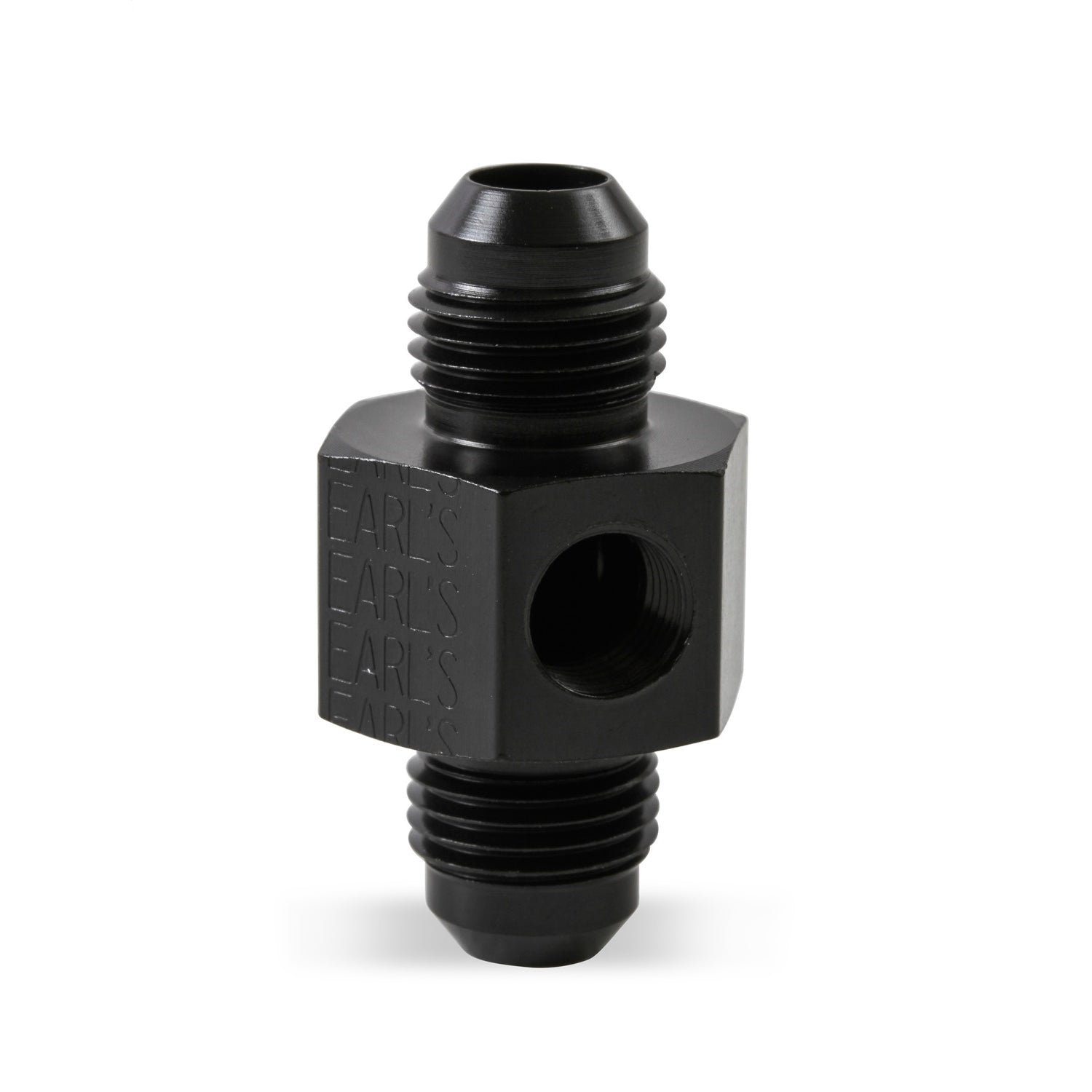 Earl's Products Gauge Adapter Fitting Straight 6 AN Male to 6 AN Male 1/8" NPT Gauge Port