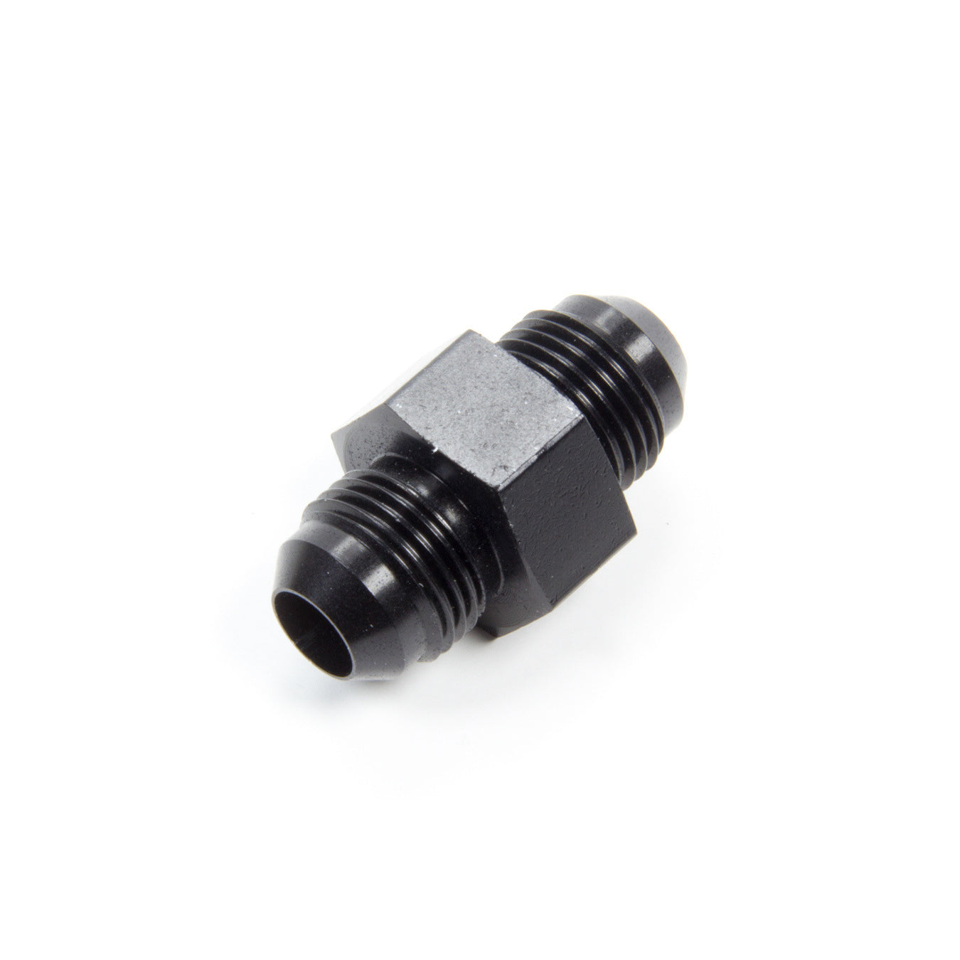 Aeroquip Black Aluminum -08 AN In-Line Fuel Pressure Adapter - 1/8" NPT Fuel Pressure Line Output