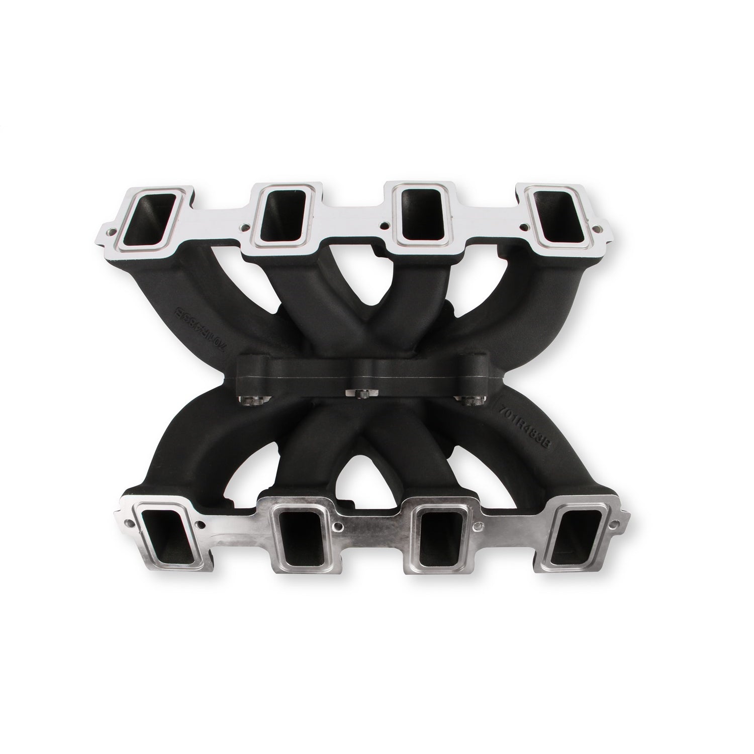 Holley Single-Plane Race Intake Manifold - Square Bore - Single Plane - Aluminum - Black - LS3/L92 - GM LS-Series