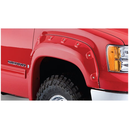 Bushwacker Pocket Style Front / Rear Fender Flare - 2 in Wide - Black - GMC - GM Fullsize Truck 2007-13